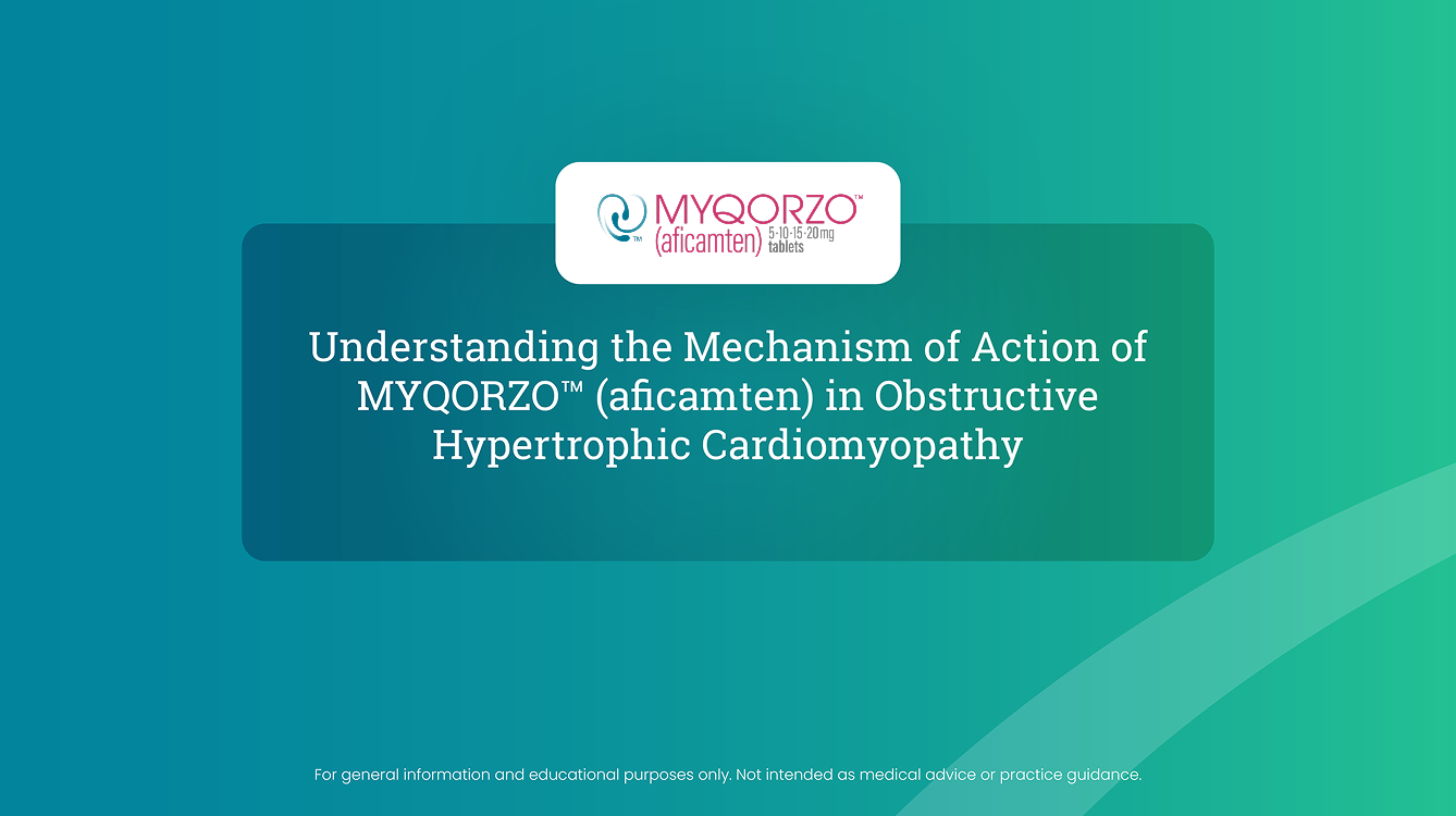 Thumbnail for video: Understanding the Mechanism of Action of MYQORZO™ (aficamten) in Obstructive Hypertrophic Cardiomyopathy: A Closer Look